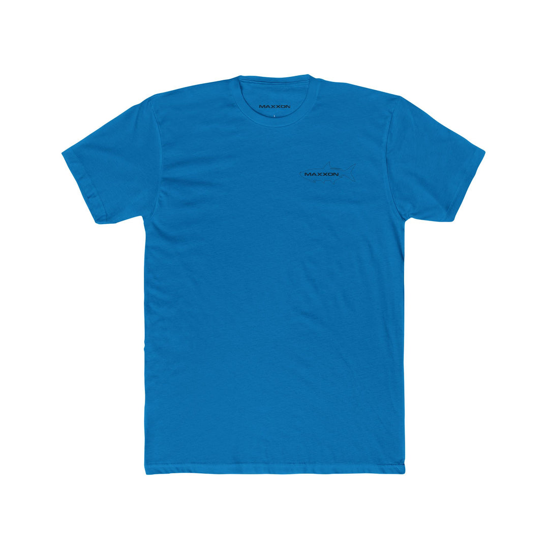 Fish Tee Tarpon bright blue majickon short-sleeve t-shirt with black branding