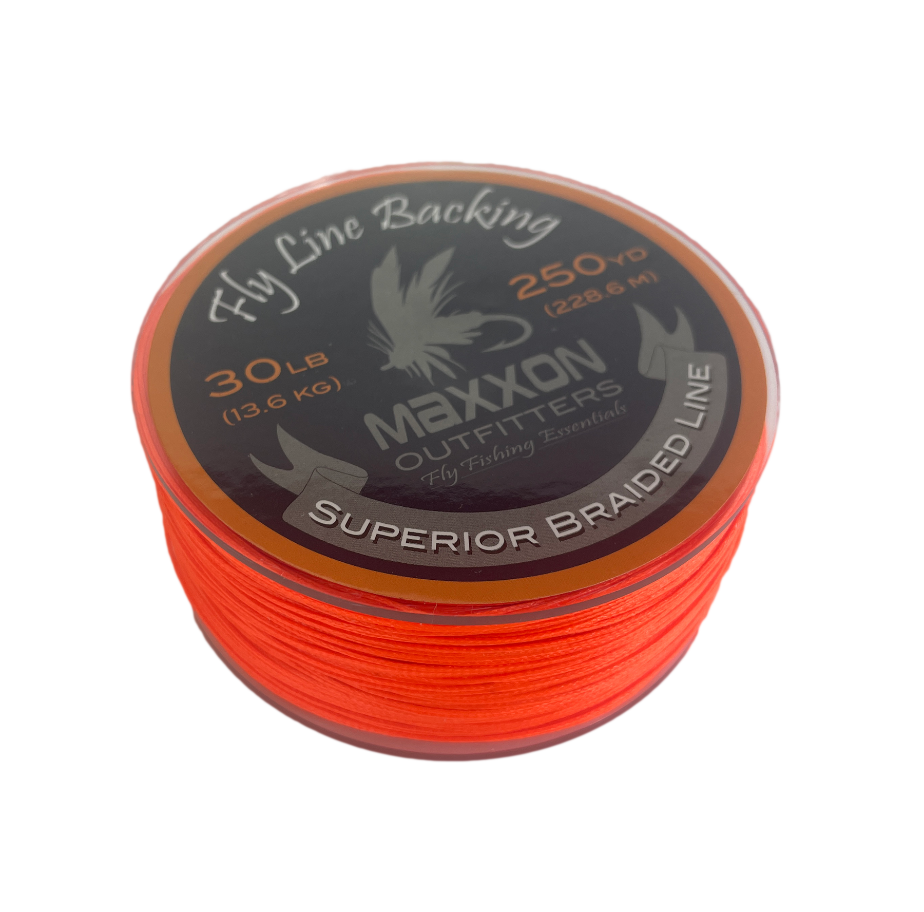 black fly reel with orange backing and green fly line SF Large Arbor Fishing 3/4wt Aluminum Alloy Body Die-Cast Mat stretch Dacron fiber for reliable tension and smooth drags M MAXIMUMCATCH Maxcatch ECO Pre-Loaded
