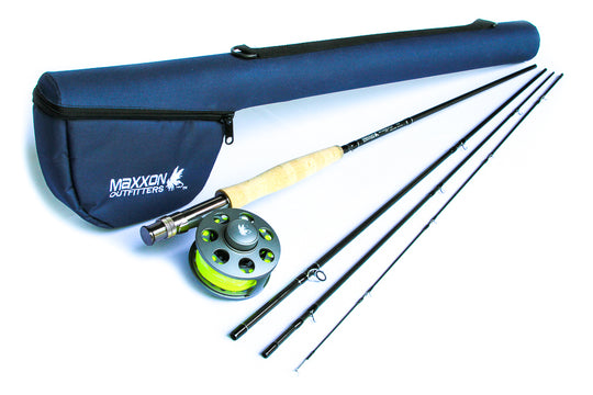 STONE FLY Fly Rod, Reel, Line & Case Combo
